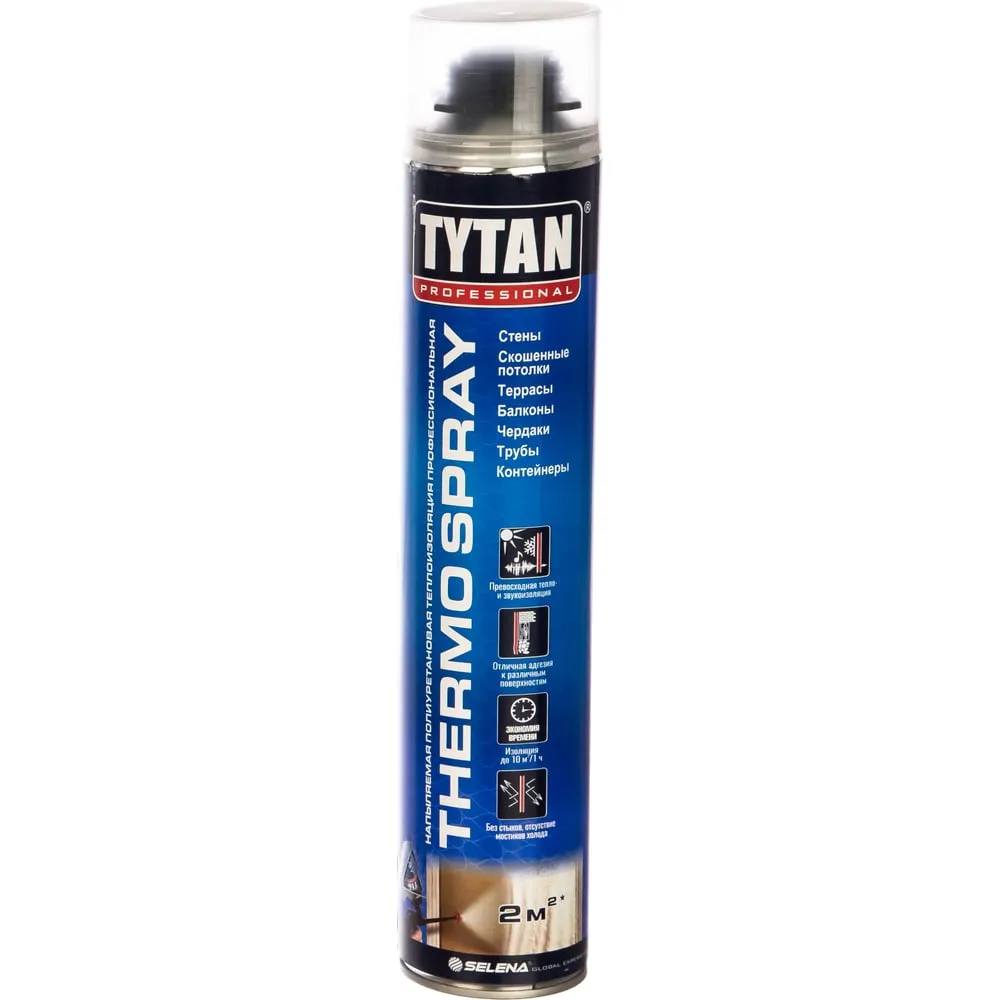 TYTAN THERMOSPRAY Termal izolyatsiya uchun sprey ko'pik pistoletli, 870 ml