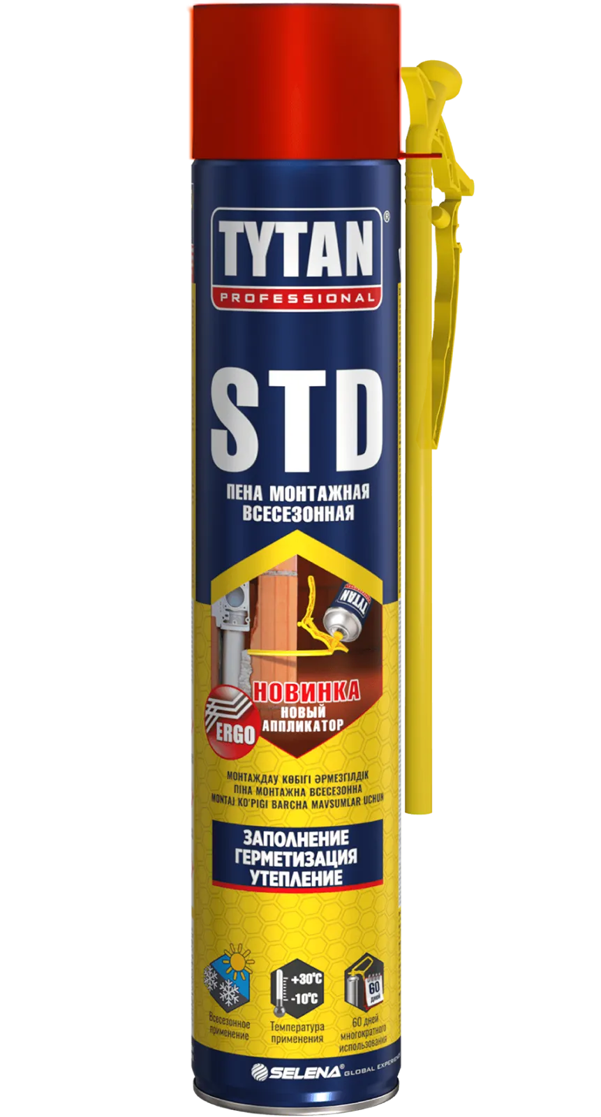 TYTAN STD ERGO O'rnatish ko'pigi trubkali har vaqt, 750 ml