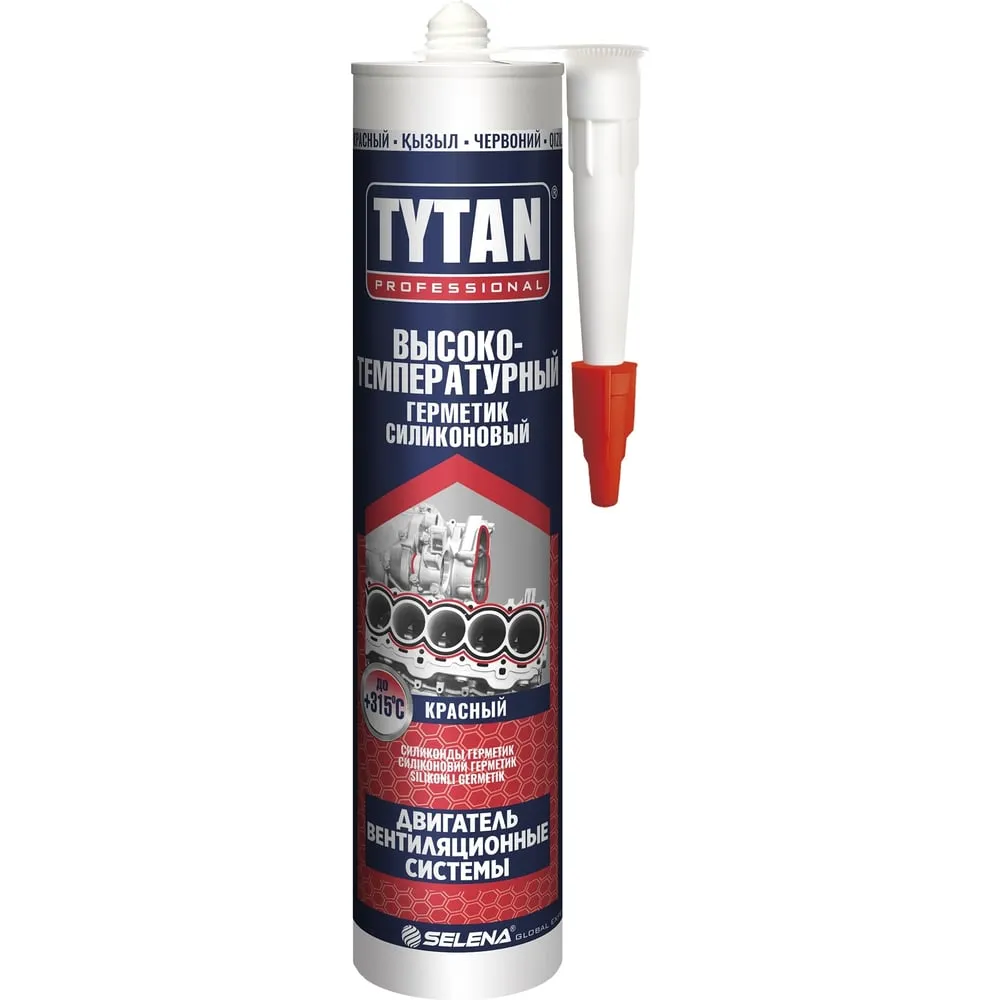 TYTAN Yuqori haroratli germetik (qizil), 280 ml